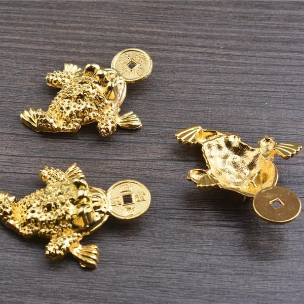 5 kpl Feng Shui Taskusammakot Onnen Avaimenperä Auton Avaimenperä 5PCS