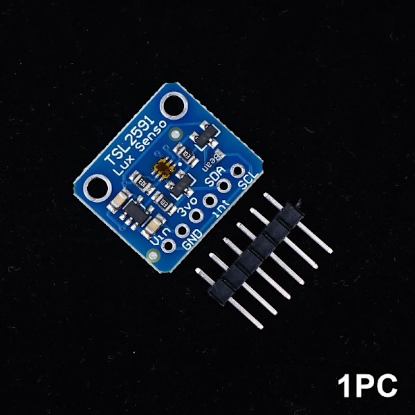 1/2/3PCS TSL2591 IIC I2C Ljussensor Breakout Modul Hög Dyna 1PC
