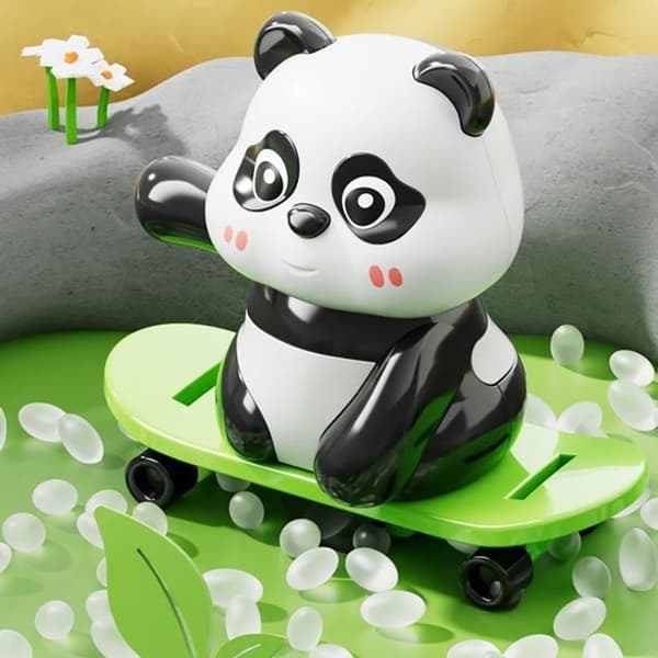 Opptrekkbar Panda Leke - Pedagogisk Interaktiv Foreldre-Barn Binding A2