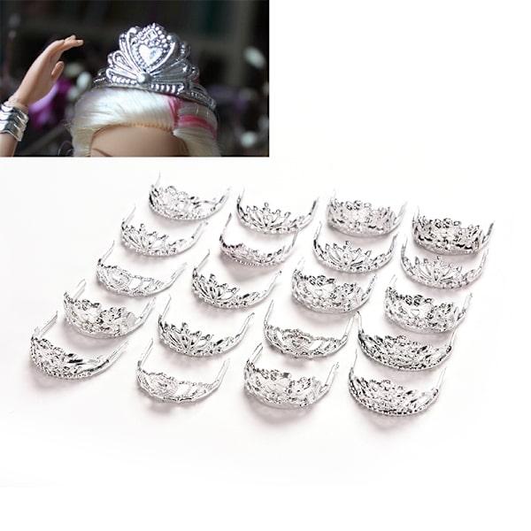 20 st Princess Empress Crowns för Barbie Baby Girls Doll Headw