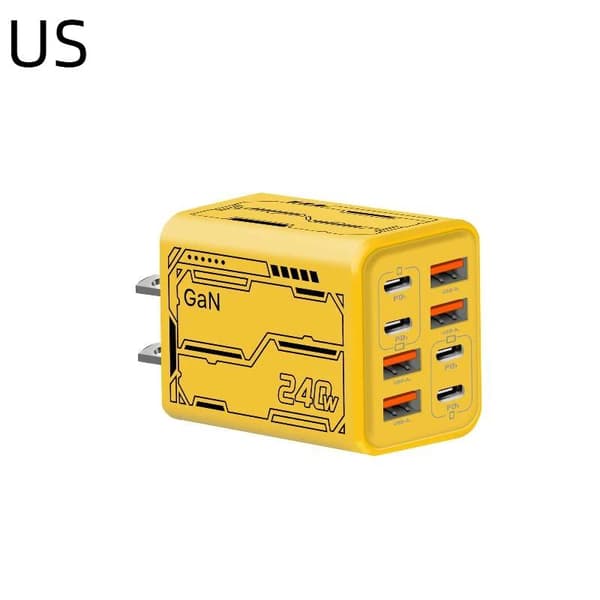 8-i-1 GaN USB C skrivebordslader 240W hurtiglader telefonadapter A3