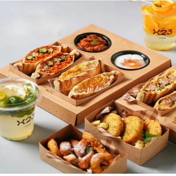 10 st Kraftpapper Picknick Vårutflykt Låda Kommersiell Förpackning D