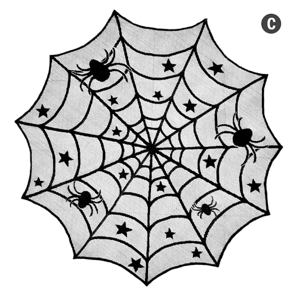 Halloween Dekoration Blonder Spind Edderkop Skelet Dug C