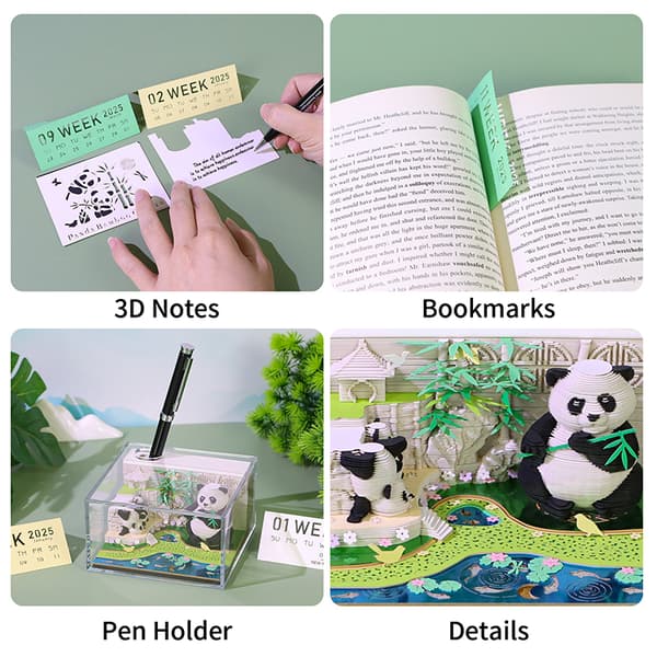 Time Piece Kalender 2026 Skrivebordskalender 3D Avrivningskalender Pa A
