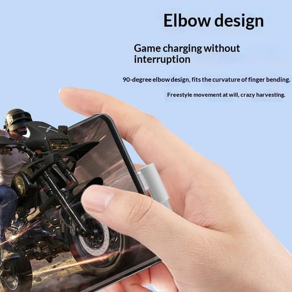 120W 6A USB Typ C Snabbladdningskabel 90 Graders Armbåge För Telefon WT1