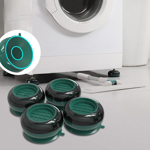 4stk Vaskehine Vibrasjonspads Anti Vibration Vaskehine Su Green