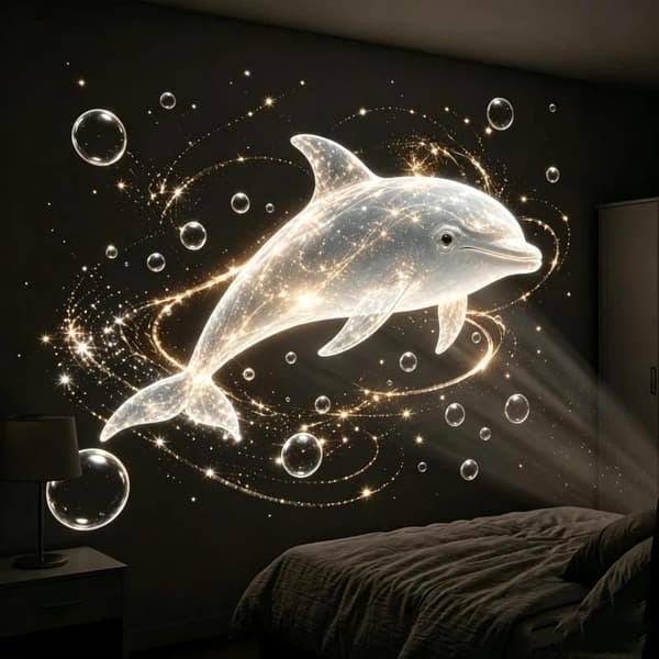 1Set Ocean USB-projektor Nattlampa Hem Sovrum Tak Proje Onesize