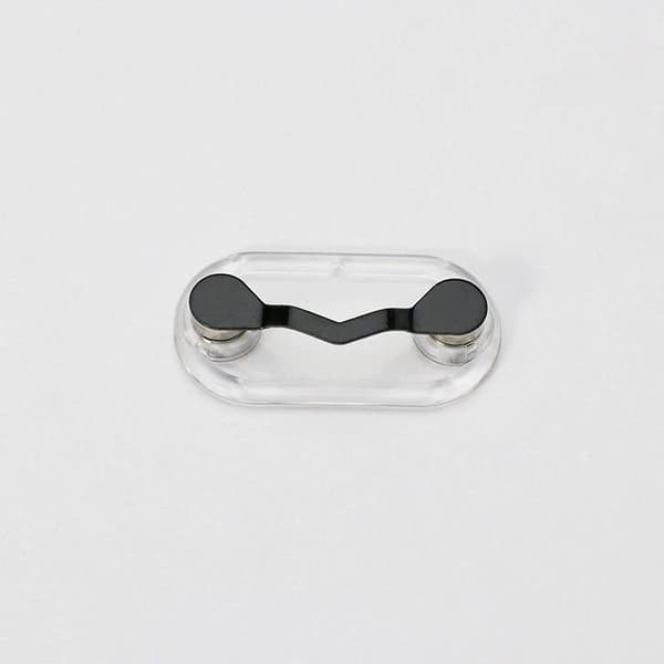 Holdbar multifunktionel magnetisk klips til solbriller, briller, badge Silver