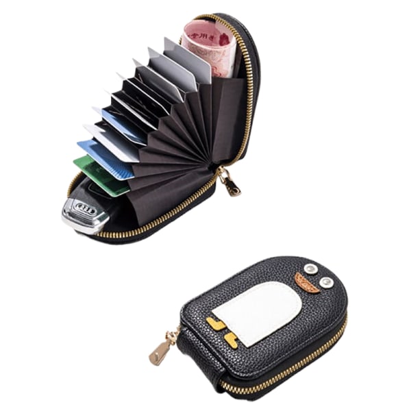 Kvinnor Tecknad Penguin Kreditkortshållare e Organ Style Multi-ca A2