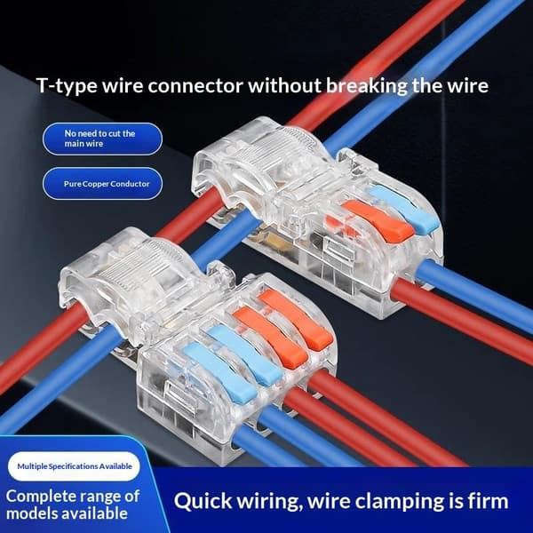 Mini snabbkopplingsplint snabb T-typ trådanslutning elektrisk S A8