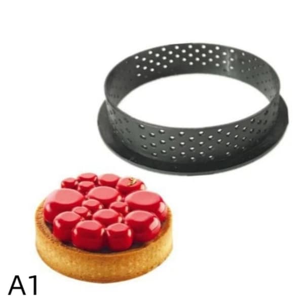1 stk husholdnings DIY tertering non-stick perforert kake pai mous A1
