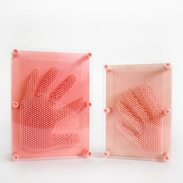 3D Klon Shape Pin Art Shoumo Farverig Model Tre-Dimensional Pink