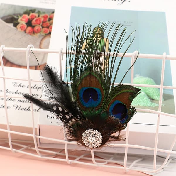 e Peacock Feather Hiusklipsit Muoti Hiuskoriste Hiukset Cl A1
