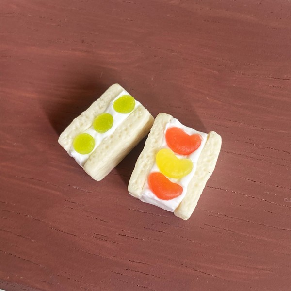 e Mini Simulation Fruit Sandwich Doll Lelut Tarvikkeet Miniatur A1