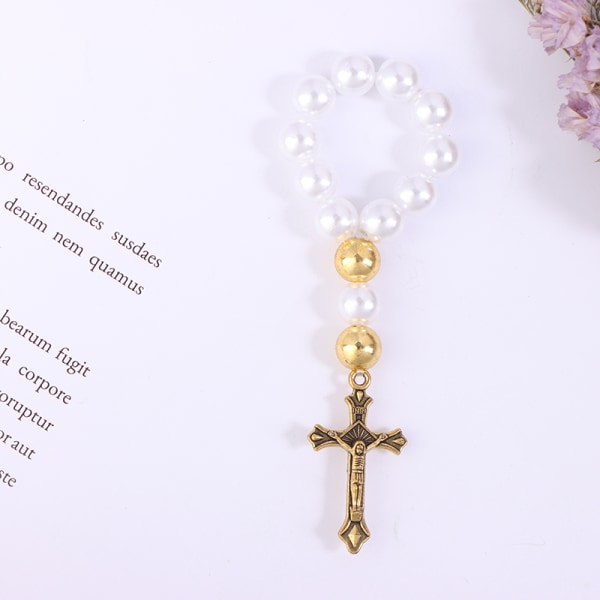 Kaste Mini Rosary Faux Pearls rannekorun Great Mall kaste