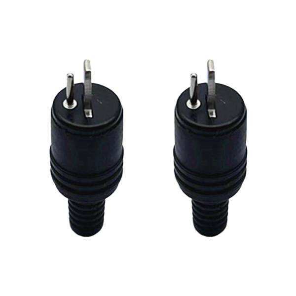 2kpl uroskaiutintyökalut Power o Musta sovitin 2 Pin Con Black