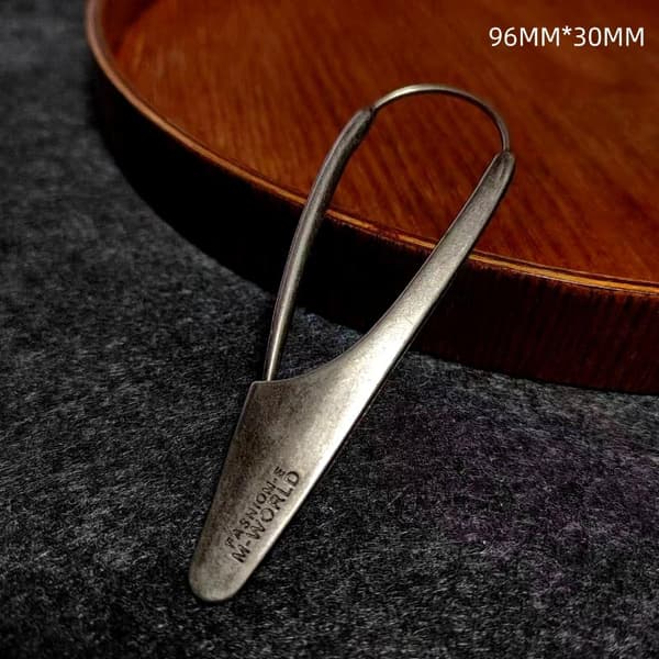 Mode Vintage Indgraveret Bogstav/Nummer Store Brocher Dekoration A6
