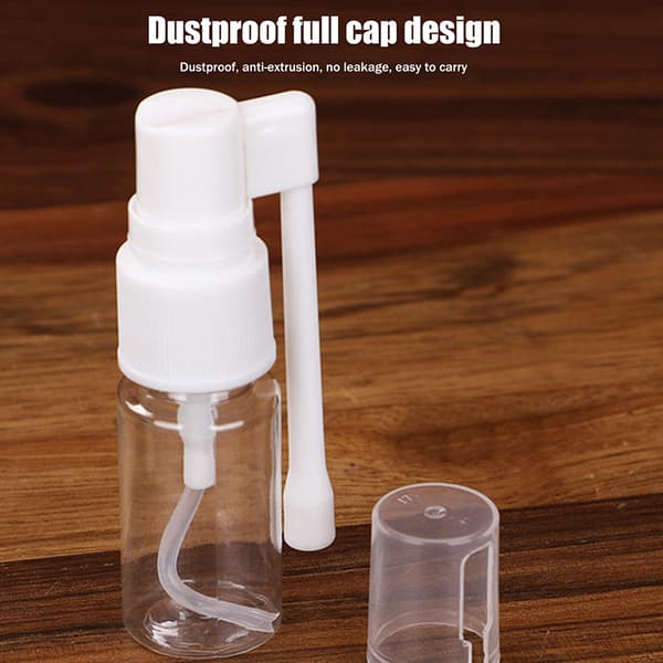 1 stk. beholder 10-120 ml hvide tomme næsesprayflasker af plast 80ml