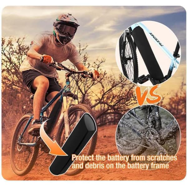 E-cykel litiumbatteriskydd E-cykel batteriram mot kyla