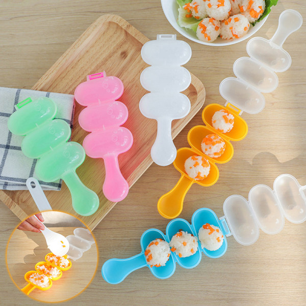 2 stk/sæt Riskugleform Shakers Dekoration Børnefrokost Sushi
