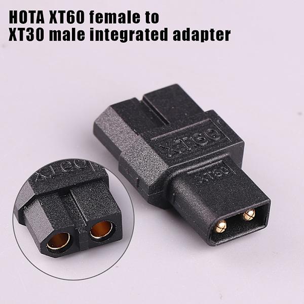 1/2 stk. HOTA XT60 hun til XT30 han adapter til RC fly Ba 2Pcs