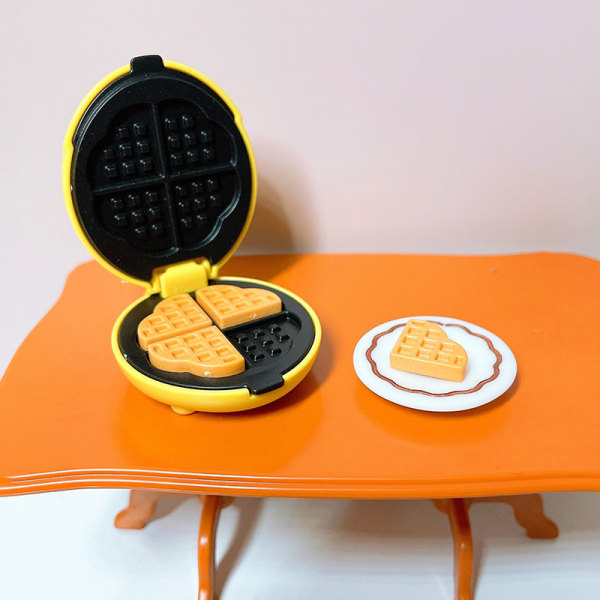 Dockskåp Kökstillbehör 1:12 Mini Waffle Brödrost Set Mod Blue