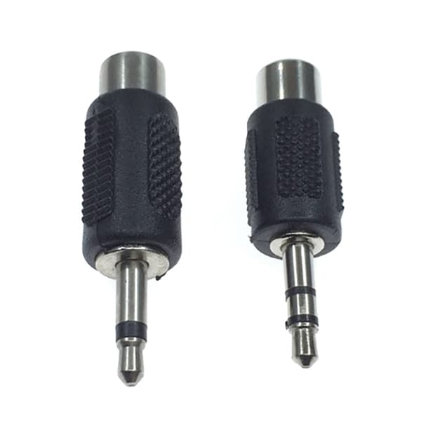 1 Stk RCA Jack-kontakt til jack 3,5 MM Mono Stereo Plug Adapter A