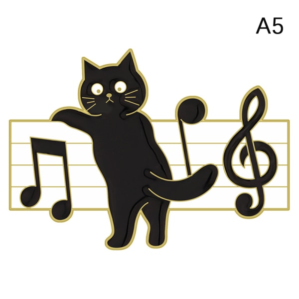 Investere fødsel Søndag Tegnefilm kat spiller klaver Broche Kat Musik Symbol Broche Clothi A5 6ffd  | A5 | Fyndiq