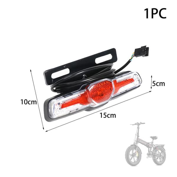 Frontlys for Engwe EP-2Pro Fat Bike Elsykkel A2 1PC