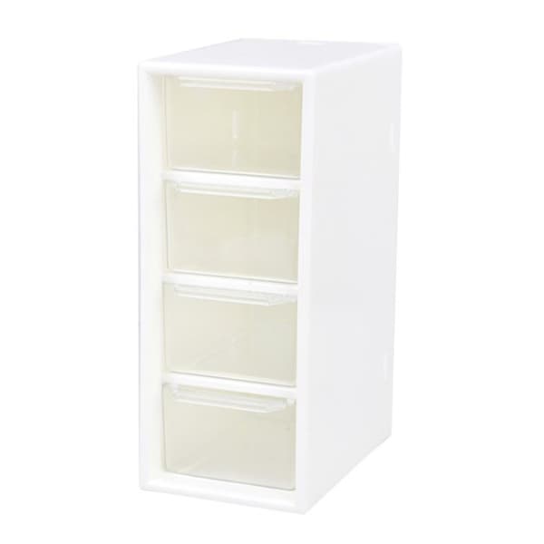 Desktop kosmetisk förvaringslåda 4 lådor Case Smal
