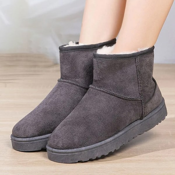 Vinterförtjockad och sammetsvarm plattsula Fashionabla Anti-Sk Black 38