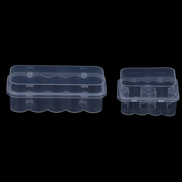 10 stk. 3ML/5ML 10-rums hætteglas opbevaringskasse i klar plast, mikrorør 3ML 10Pcs
