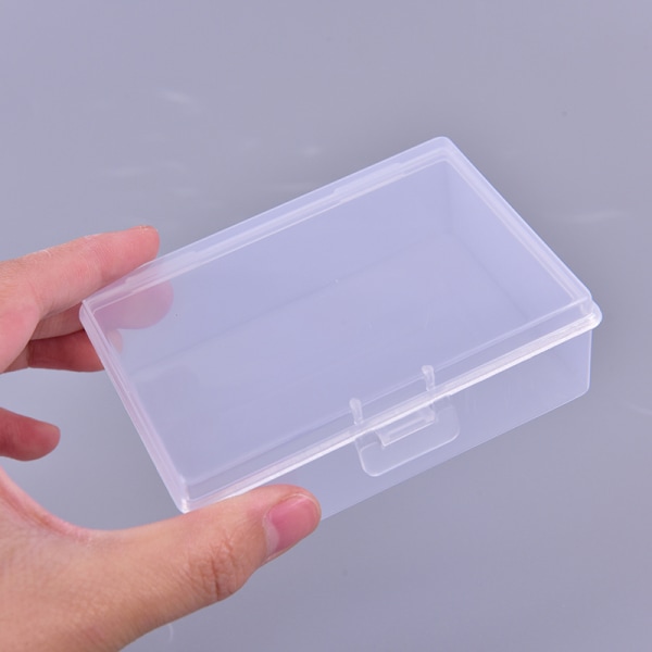 2 stk/sæt Gennemsigtige plastikæsker Spillekortbeholder Transparent