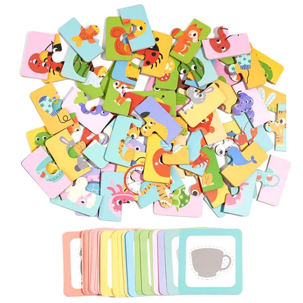 Formmatchende brætspil Træ Find skygge matchede billeder Blo Multicolor