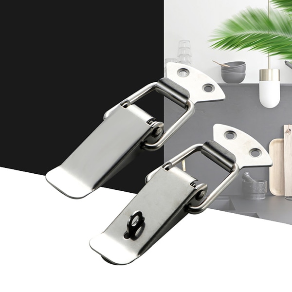 Spärr Fångst Anka mun Spänne Krok Trälåda Haspar Clamp Metal A1
