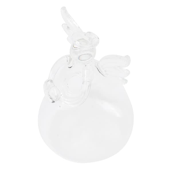 1 st ängelformad transparent glasblomvas hängande vas Ga