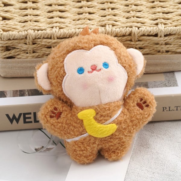 e Pendant Plysjleketøy Monkey Doll Saue Skolesekk Anheng Doll K A4