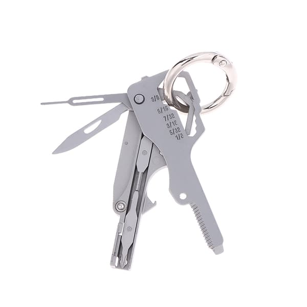 Multifunktionel foldbar værktøjsnøglering bærbar nødreparation 1Pcs