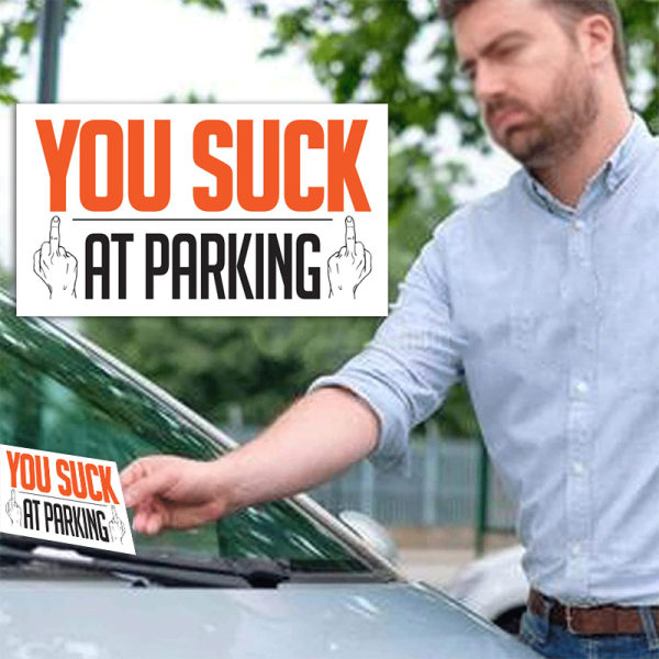 Sjove Bad Parking Violation Stickers A5