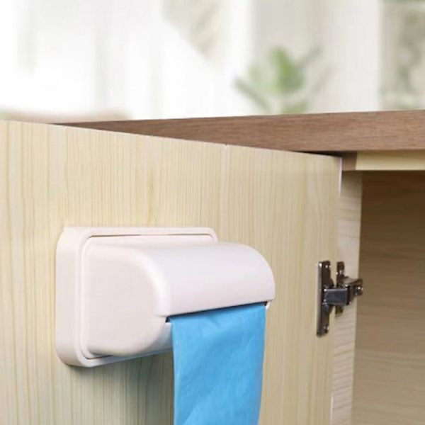 Oppbevaringsboks Søppelposedispenser for kjøkkenbaderomspose Beige S
