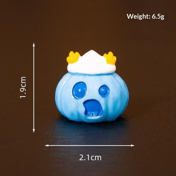 Lysende Græskar Mini Ornament Halloween Glød I Mørke Harpiks Figur A13