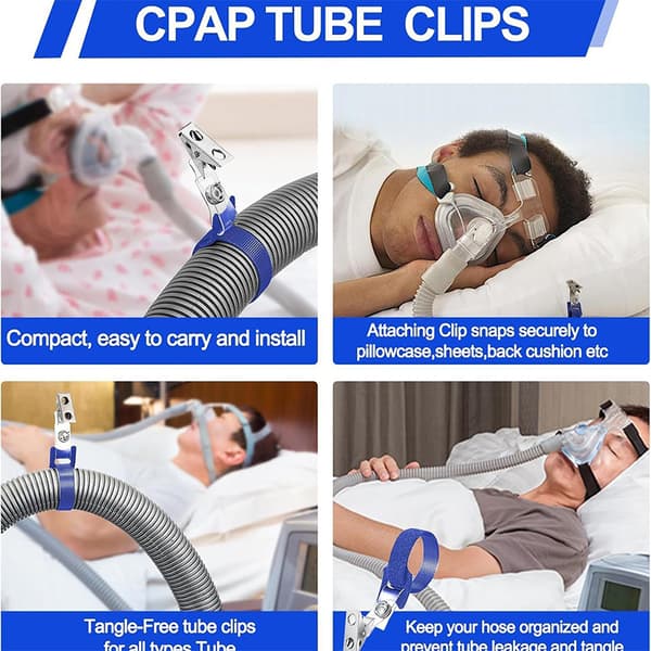 CPAP-letku ja CPAP-letkun koukku ja letkuharja pitävät CPAP-tarvikkeet A2