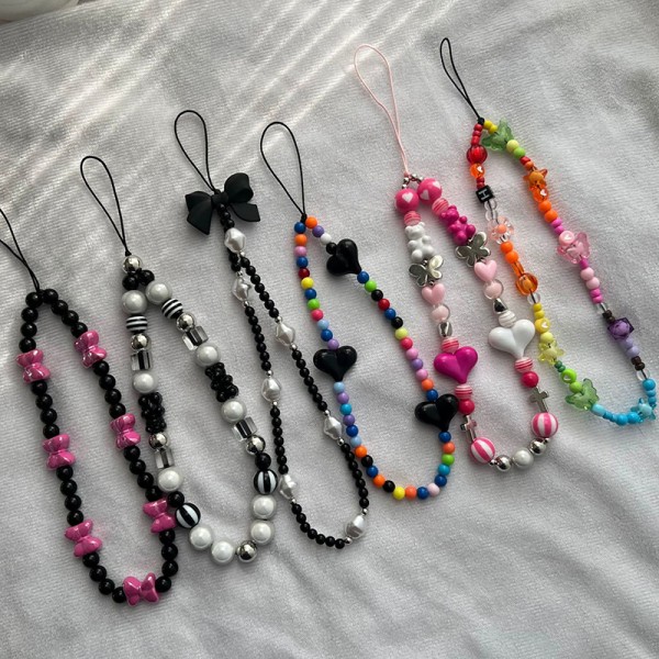 Love Beads Telefonkæde Bowkont Hanging Rope Camera Lanyard Wris A5