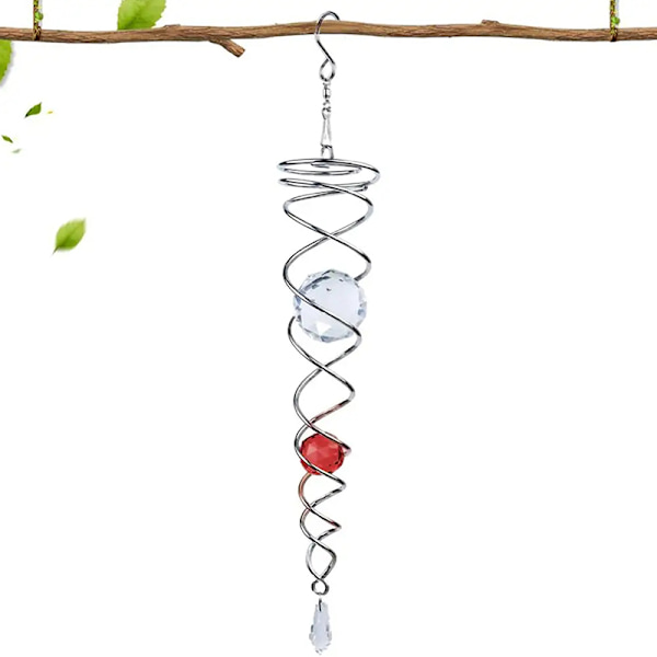 Sun Catcher Wind Spinner Dekorativ Spiral Spiral Wind Spinner Blue