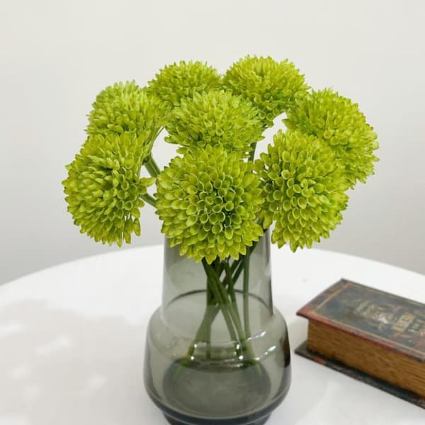 Kunstig Blomsterarrangement Pom Blomster Dianthus Stengler Realistisk A5