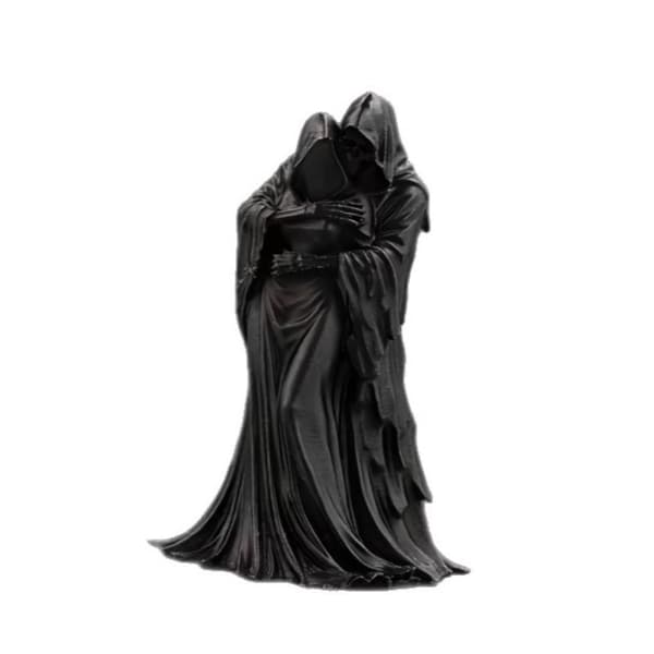3D-printet \"Grim Reaper\"-statue av et klempar, perfekt til Halloween