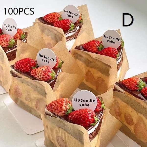 10 st Kraftpapper Picknick Vårutflykt Låda Kommersiell Förpackning D