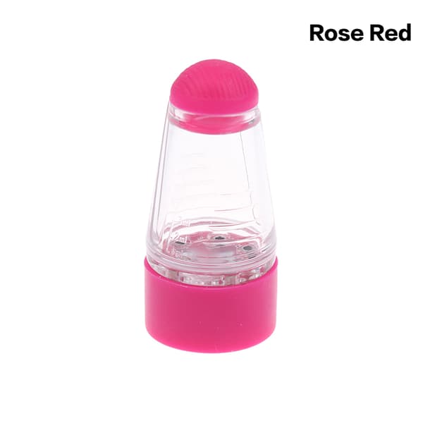 6ML Hårbottenapplikator Flytande Hårväxtkam Serumolja Rose red