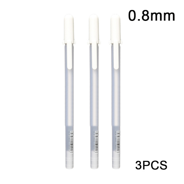 1/3 Stk 0,8mm Oily White Marker Pen Graffiti Penner Vanntett Pr 3PCS