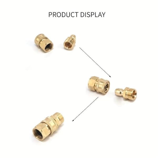 Snabbkoppling bricka mässing tryckavlastningsanslutning M22 15 hona Copper